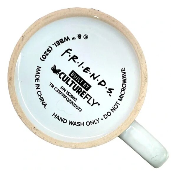 FRIENDS 12 ounce EUC ceramic CENTRAL PERK coffee mug TV show famous cafe Rachel - Picture 10 of 10